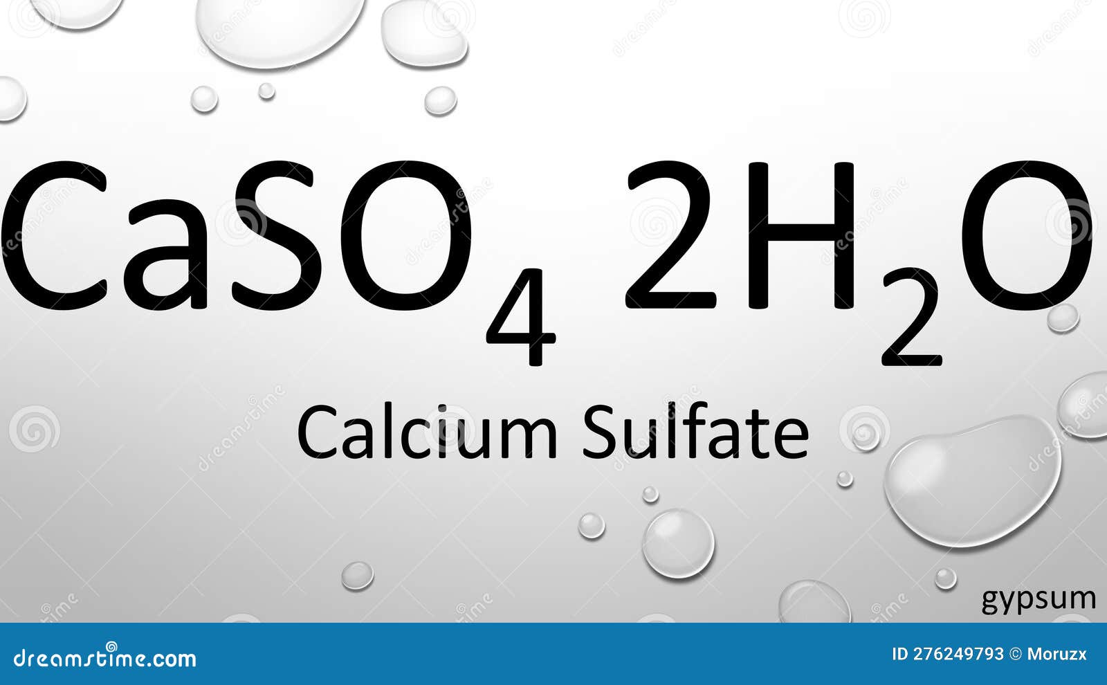 Fórmula del sulfato de calcio